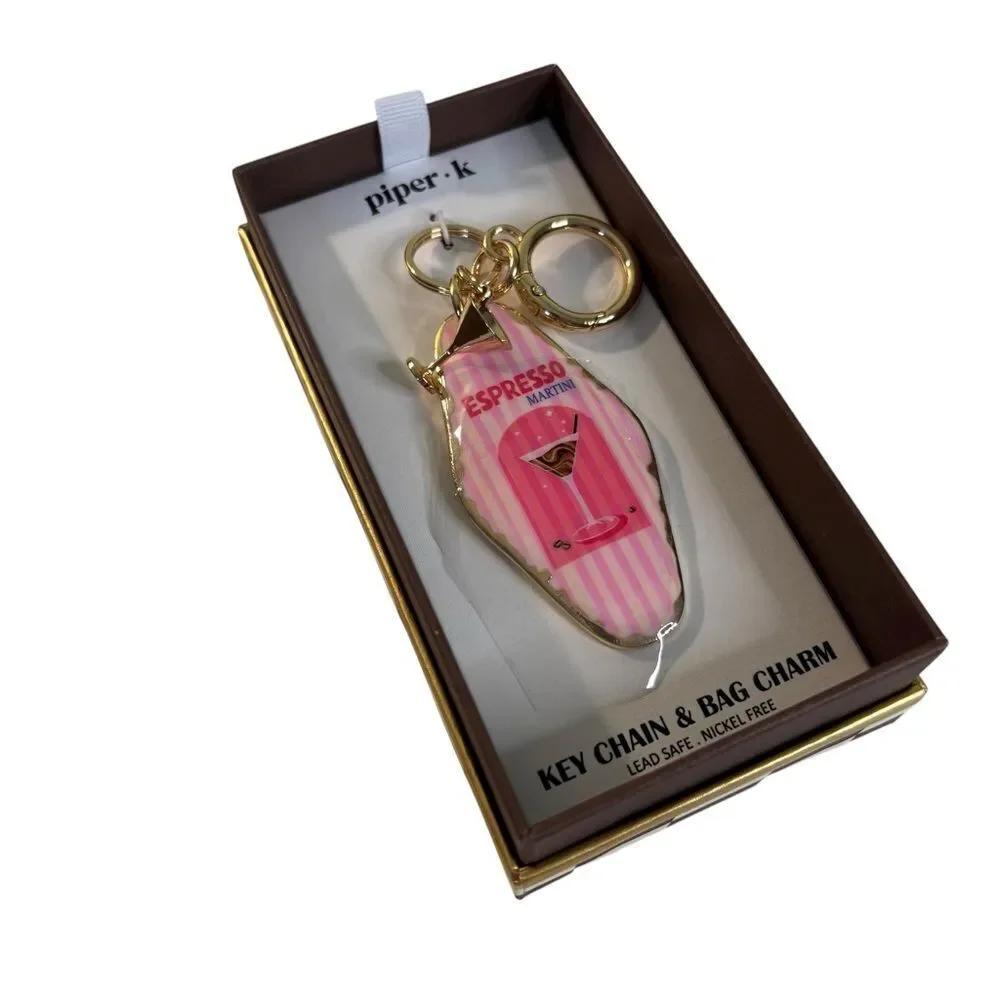 Espresso Your Style with this adorable Piper k Keychain/Bag Charm.